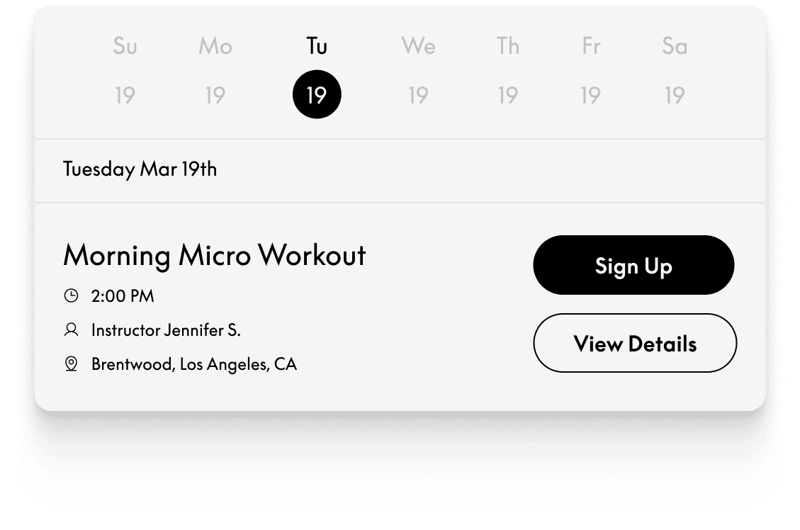 Flexible scheduling